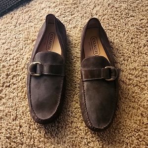 Men's suede coach loafers